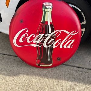 New 24” Coca-Cola Button Sign
